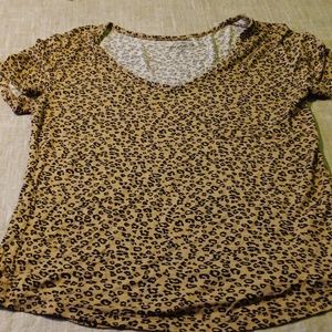 Rue 21 Brand Animal V Neck  Print Top